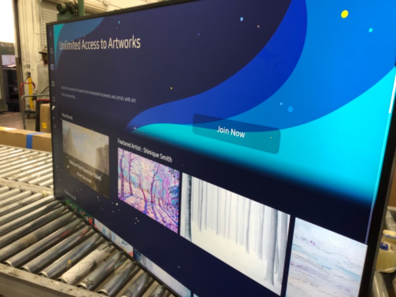 Photo 1 of SAMSUNG 65" ClassQLED 4K LS03B Series The Frame Quantum HDR,Art Mode,Anti-Reflection Matte Display Screen,Slim Fit Wall Mount Included,Smart TV,Bluetooth with Alexa Built-In(QN65LS03BAFXZA,2022 Model)
