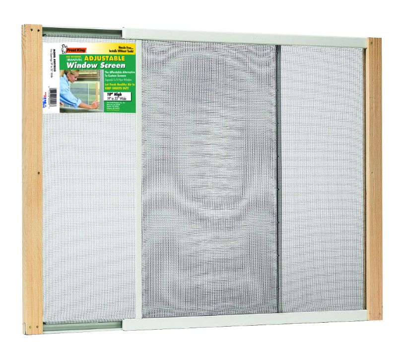 Photo 1 of ADJUSTABLE WINDOW SCREEN, 18" X 19" TO 33" 18IN HIGH X FITS 19-33IN WIDE GRAY