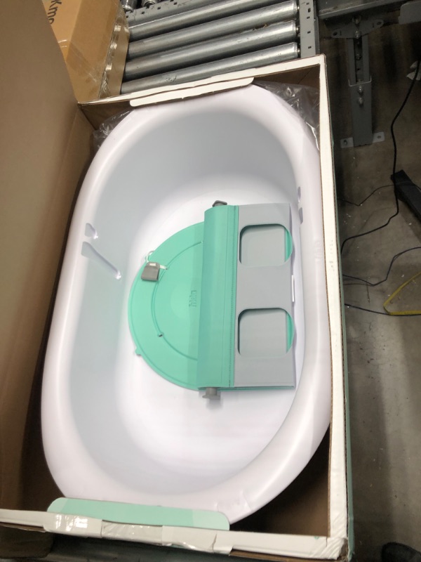 Photo 2 of 4-in-1 Grow-with-Me Bath Tub by Frida Baby Transforms Infant Bathtub to Toddler Bath Seat with Backrest for Assisted Sitting in Tub
