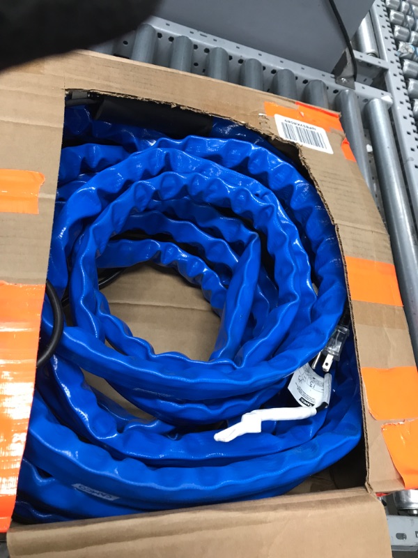 Photo 3 of Camco Heated Drinking Water Hose, - 20° F, 50-Foot, 5/8-Inch ID (22912-A) 50' Cold Weather (Freeze Protection to - 20?F) Frustration-Free Packaging