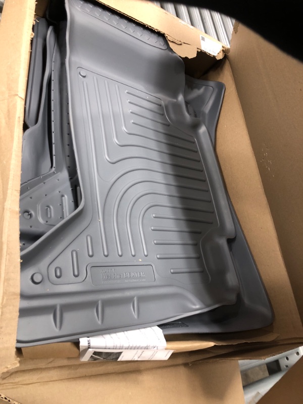 Photo 1 of Husky Liners Weatherbeater Series | Front & 2nd Seat Floor Liners (Footwell Coverage) - Grey | 98952 | Fits 2005-2015 Toyota Tacoma Double Cab 3 Pcs