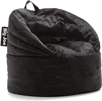 Photo 1 of Big Joe Stack Chair, Black Plush Bean Bag