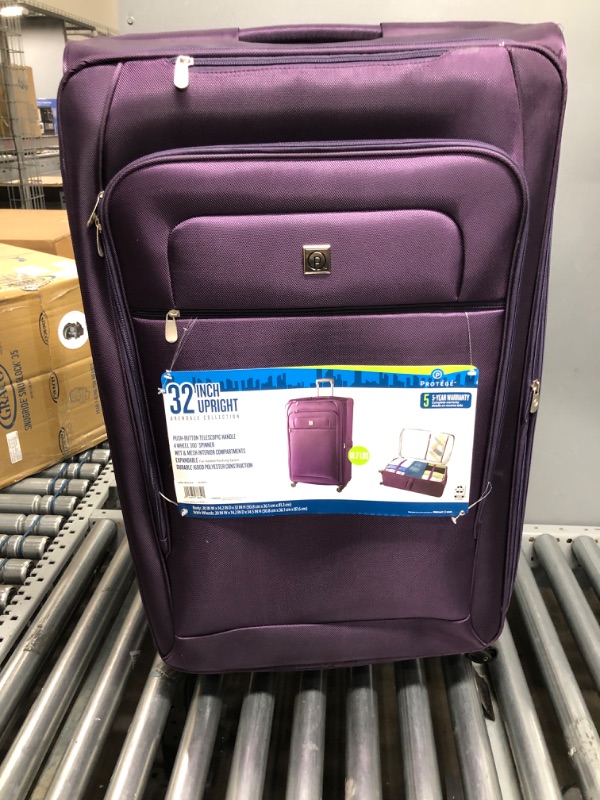 Photo 2 of Travelers Club Business Class Expandable Spinner Luggage, Premium Purple, Checked-Extra Large 32-Inch Checked-Extra Large 32-Inch Premium Purple