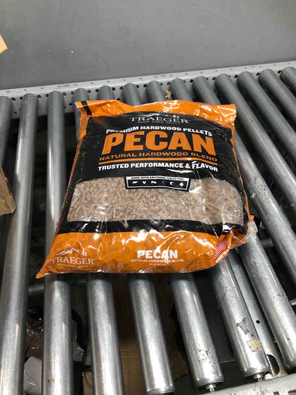 Photo 2 of Traeger Grills Hickory 100% All-Natural Wood Pellets for Smokers and Pellet Grills, BBQ, Bake, Roast, and Grill, 20 lb. Bag Hickory Pellets