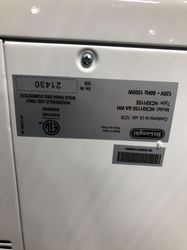 Photo 1 of **8 tested*** De'Longhi Convection Panel Heater, White & Mica Thermic Panel Heater, Full Room Quiet 1500W, Freestanding/Easy Install Wall Mount, Adjustable Thermostat, 2 Heat Settings, Black, HMP1500 Heater + Thermic Panel Heater