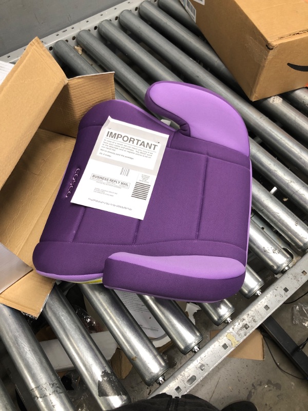 Photo 2 of Cosco Topside Child Safe Belt Positioned Backless Booster Car Seat, Purple Grape