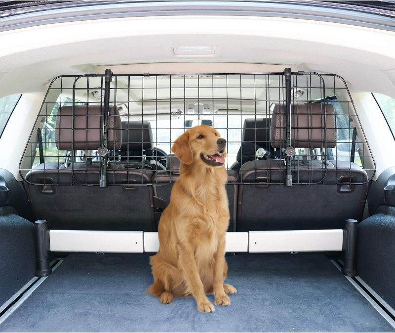 Photo 1 of Amazon Basics Adjustable Dog Car Barrier
