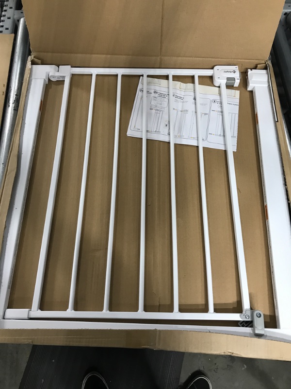 Photo 1 of Safety 1st Easy Install 28" Walk Thru Gate, Fits Between 29" and 38" 38x28 Inch (Pack of 1) Original Size White