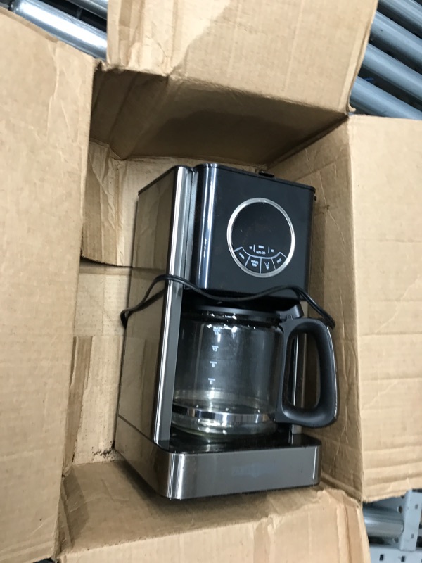 Photo 2 of 12-Cup Coffee Maker,Drip Coffee Machine with Glass Carafe, Keep Warm, 24H Programmable Timer, Brew Strength Control, Touch Control, Anti-Drip System, Self-Cleaning Function,father's day gifts.