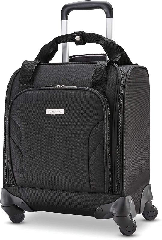 Photo 1 of Samsonite Underseat Carry-On Spinner with USB Port, Jet Black, One Size
