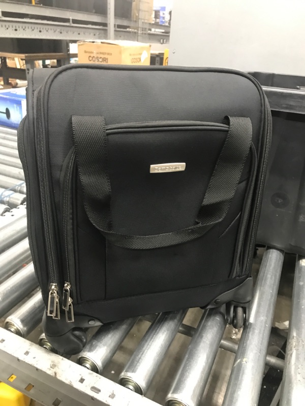 Photo 2 of Samsonite Underseat Carry-On Spinner with USB Port, Jet Black, One Size
