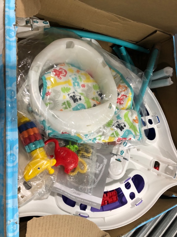 Photo 1 of Fisher-Price Animal Activity Jumperoo, Blue, One Size, 1 Count (Pack of 1)