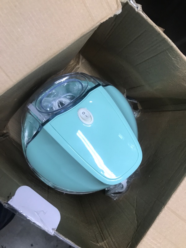 Photo 2 of ***parts only Americana EIM-1400M 1.5 Qt Freezer Bowl Automatic Easy Homemade Electric Ice Cream Maker, Ingredient Chute, On/Off Switch, No Salt Needed, Creamy Ice Cream, Gelato, Frozen Yogurt, Sorbet, Recipe Book Motor 1.5 Quart Mint