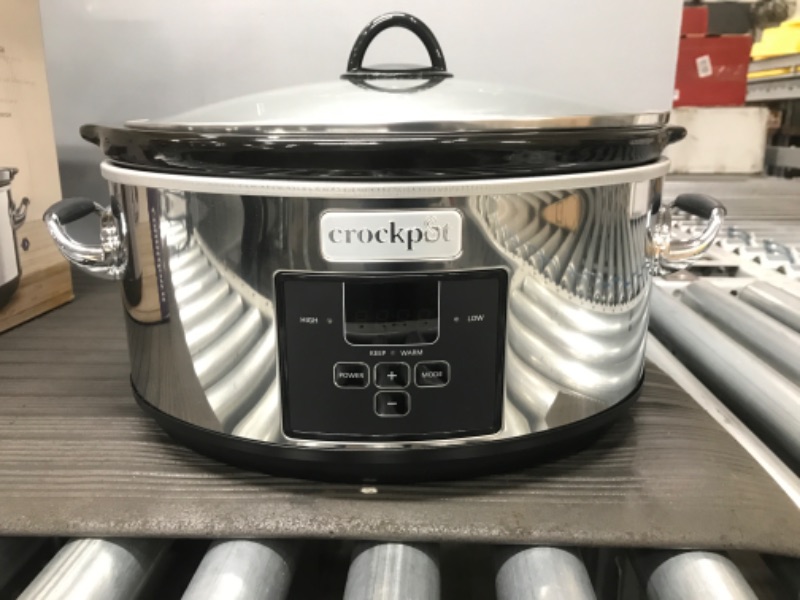 Photo 2 of crock-pot sccpvf710-p slow cooker, 7 quart, polished **Tested**