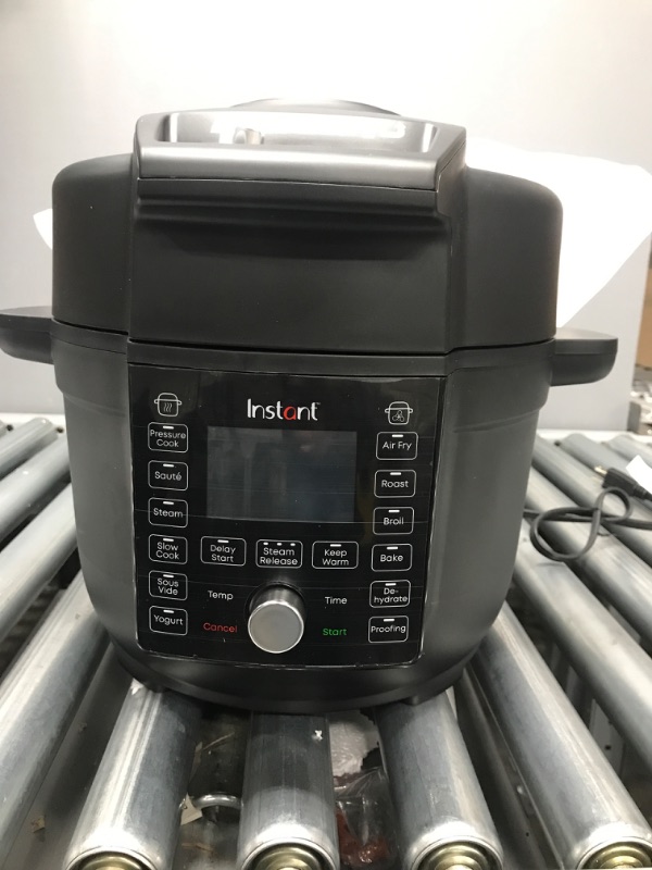 Photo 2 of Instant Pot Duo Crisp Ultimate Lid, 13-in-1 Air Fryer and Pressure Cooker Combo, Sauté, Slow Cook, Bake, Steam, Warm, Roast, Dehydrate, Sous Vide, & Proof, App With Over 800 Recipes, 6.5 Quart 6.5QT Ultimate **Tested**