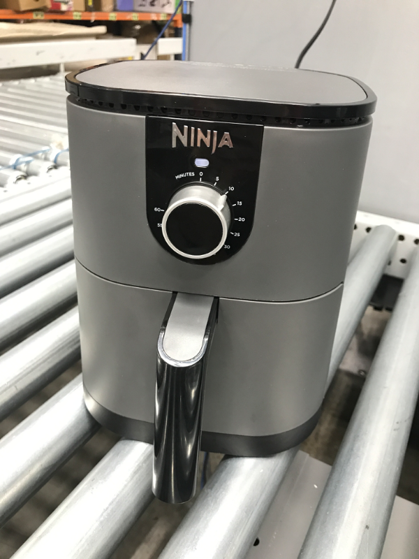 Photo 2 of Ninja AF080 Mini Air Fryer, 2 Quarts Capacity, Compact, Nonstick, with Quick Set Timer, Grey