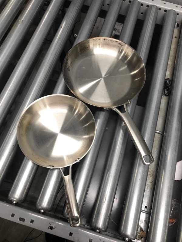 Photo 2 of Calphalon Classic Stainless Steel Cookware, Fry Pan, 2-piece Fry Pan 2-piece