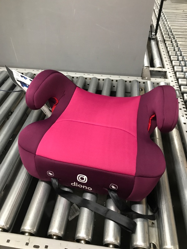 Photo 2 of Diono Solana 2 XL, Dual Latch Connectors, Lightweight Backless Belt-Positioning Booster Car Seat, 8 Years 1 Booster Seat, Pink 2019 LATCH Connect Single Pink