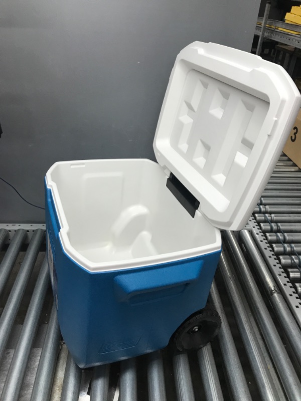 Photo 3 of Coleman 60 Quart Wheeled Cooler Ocean Blue