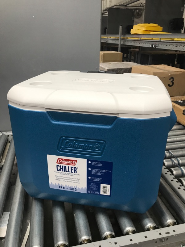 Photo 2 of Coleman 60 Quart Wheeled Cooler Ocean Blue