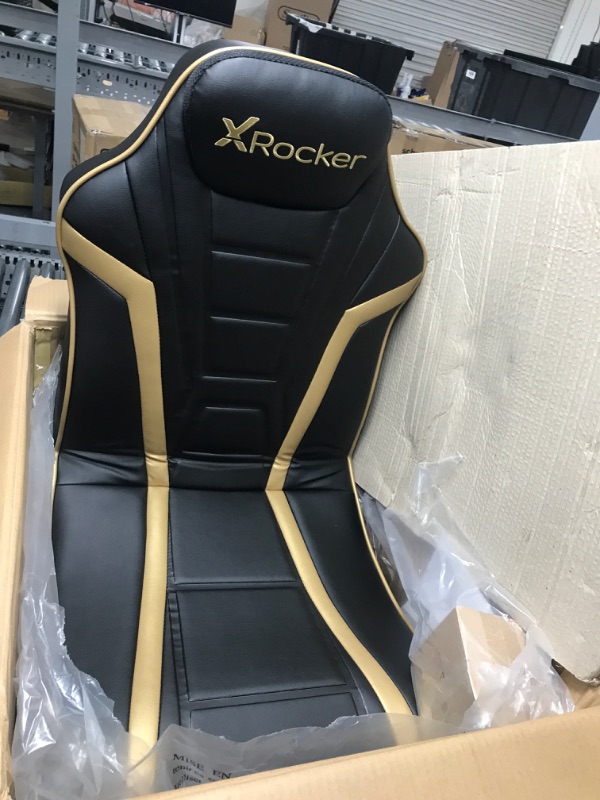 Photo 3 of X Rocker 5152301 Trident Pedestal 4.1 Wireless, 31.89" x 25.98" x 40.55", Black/Gold
