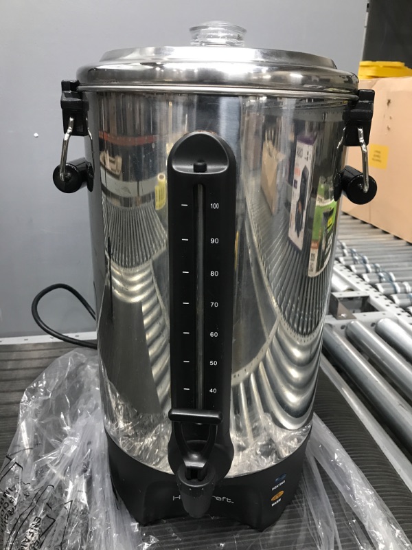 Photo 2 of 100-Cup Stainless Steel Coffee Urn with 2-Spigots
**Tested**