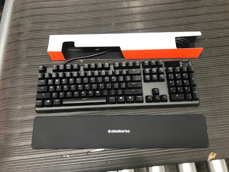 Photo 2 of SteelSeries Apex 7 Mechanical Gaming Keyboard – OLED Smart Display – USB Passthrough and Media Controls – Tactile and Quiet – RGB Backlit (Brown Switch) Apex 7 Brown – Tactile & Quiet Keyboard