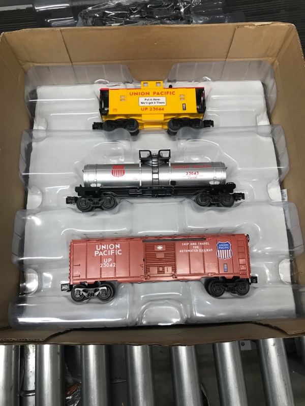 Photo 3 of Lionel Union Pacific Flyer LionChief 0-8-0 Set with Bluetooth Capability, Electric O Gauge Model Train Set with Remote, Multi