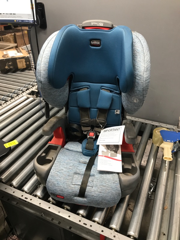 Photo 2 of Britax Grow with You ClickTight Harness-2-Booster Car Seat, Seaglass , 26.5x17.75x25 Inch (Pack of 1)
