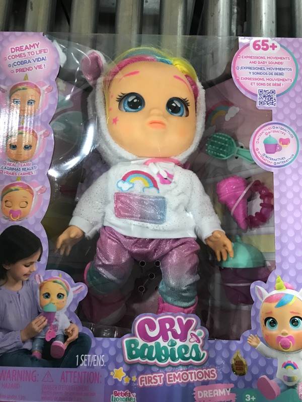 Photo 2 of Cry Babies First Emotions Dreamy Interactive Baby Doll with 65+ Emotions and Baby Sounds, Girls & Kids Age 3+, Multi