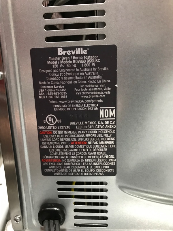 Photo 5 of 
Breville Smart Oven Pro Toaster Oven, Brushed Stainless Steel, BOV845BSS