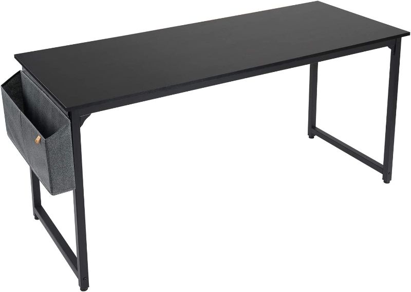 Photo 1 of 
CubiCubi Study Computer Desk 55" Home Office Writing Desk, Modern Simple Style PC Table, Black Metal Frame, Black
Size:55 inch
Color:Black