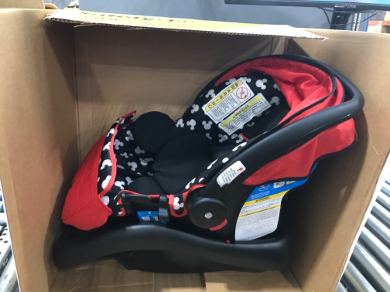 Photo 2 of Disney Light 'n Comfy Luxe Infant Car Seat, Mickey Silhouette
