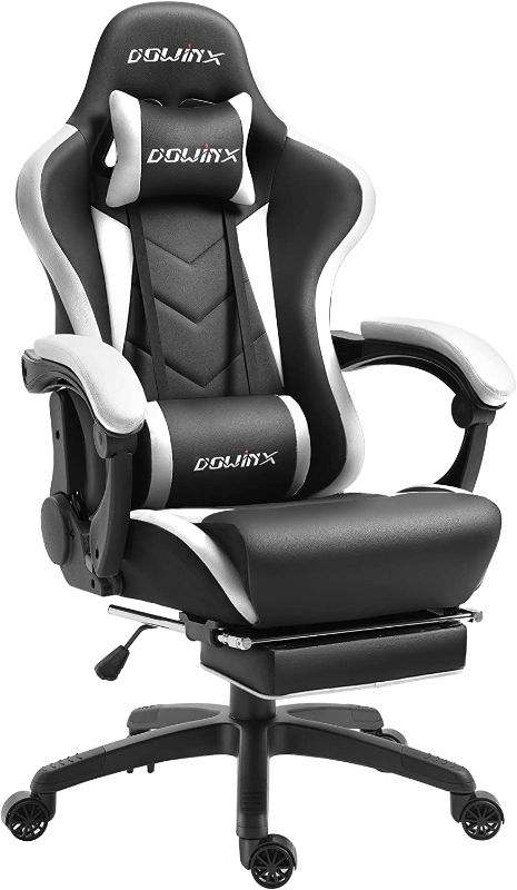 Photo 1 of *** PARTS ONLY Dowinx Gaming Chair Ergonomic Racing Style Recliner with Massage Lumbar Support, Office Armchair for Computer PU Leather E-Sports Gamer Chairs with Retractable Footrest 