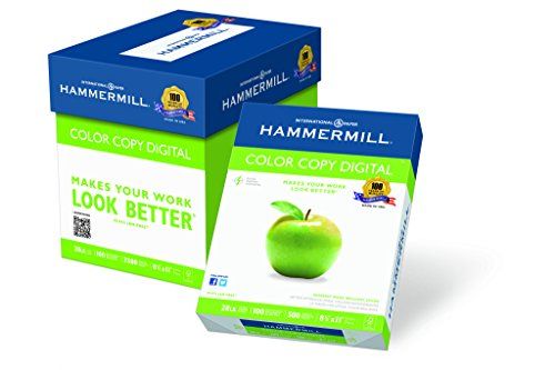 Photo 1 of Hammermill Printer Paper, 28lb Premium Color Copy, 100 Bright, 8.5x11, 5 Ream, 2500 Sheets
