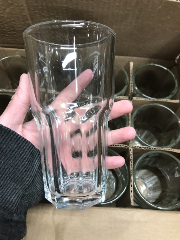 Photo 3 of Fortessa Basics Chez Bistro Everyday 12 Pack Set Glassware Kitchen and Barware Great for: Beer, Cocktails, Water, Juice, Iced Tea, Soft Drinks., Cooler Glass, 16 Ounce
