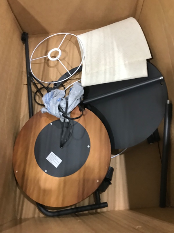 Photo 1 of ah-tflo1-br lamp stand with wireless charging station 