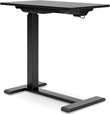 Photo 1 of Signature Design by Ashley Lynxtyn Adjustable Height Side Desk, Black
