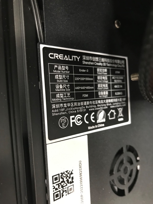 Photo 5 of Official Creality Ender 3 3D Printer Fully Open Source with Resume Printing Function DIY 3D Printers Printing Size 8.66x8.66x9.84 inch