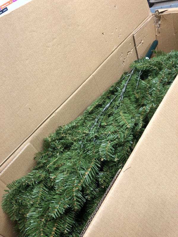 Photo 2 of National Tree Company Artificial Full Christmas Tree, Green, Dunhill Fir, Includes Stand, 7.5 Feet 7.5 ft