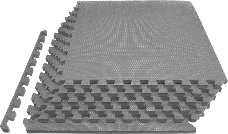 Photo 1 of  Extra Thick Puzzle Exercise Mat 1”, EVA Foam Interlocking Tiles for Protective, Cushioned Workout Flooring for Home