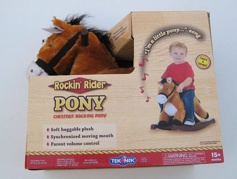 Photo 1 of Tek Nek Rockin' Rider Pony - Chestnut Rocking Pony
