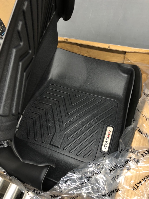 Photo 2 of YITAMOTOR Floor Mats Compatible with 2015-2022 Chevy Colorado Crew Cab/GMC Canyon Crew Cab, Custom Fit Floor Liners, 1st & 2nd Row All Weather Protection, Black