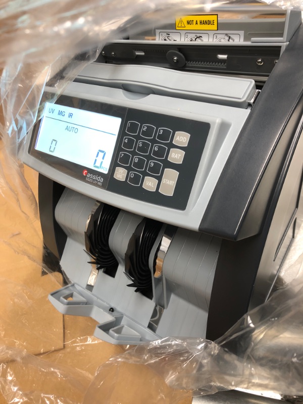 Photo 3 of Cassida 5520 UV/MG - USA Money Counter with ValuCount, UV/MG/IR Counterfeit Detection, Add and Batch Modes - Large LCD Display & Fast Counting Speed 1,300 Notes/Minute UV/MG Counterfeit Detection Detection