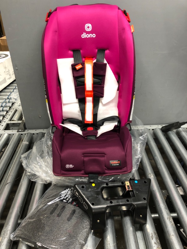 Photo 3 of Diono Radian 3R, 3-in-1 Convertible Car Seat, Rear Facing & Forward Facing, 10 Years 1 Car Seat, Slim Fit 3 Across, Pink Blossom Radian 3R Fits 3 Across Pink Blossom