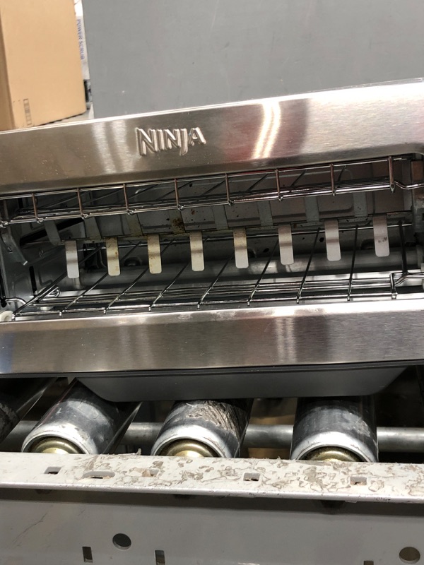 Photo 3 of ***SEE NOTE*** Ninja ST101 Foodi 2-in-1 Flip Toaster, 2-Slice Capacity, Compact Toaster Oven, Snack Maker, Reheat, Defrost, 1500 Watts, Stainless Steel