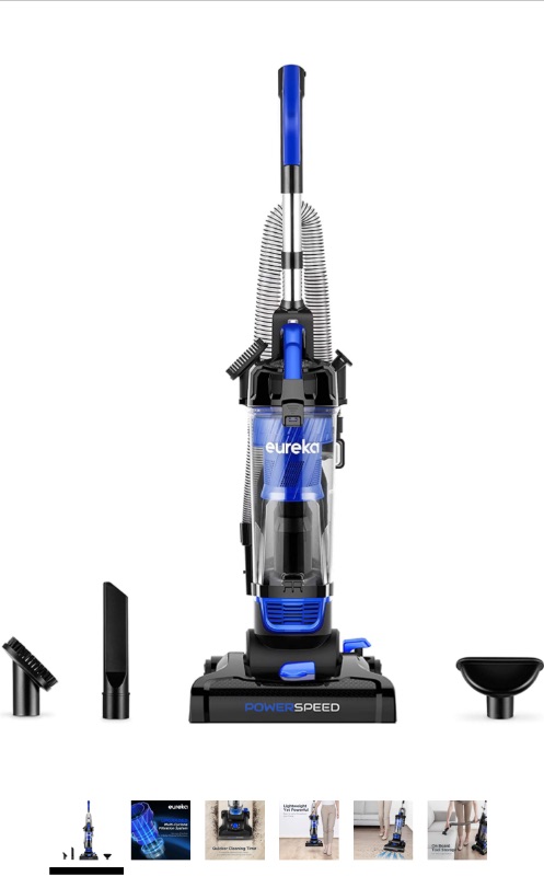 Photo 1 of Eureka Lightweight Powerful Upright Vacuum Cleaner for Carpet and Hard Floor, PowerSpeed, New Model