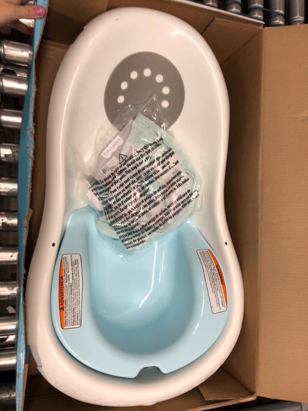 Photo 1 of Fisher-Price 4-In-1 Sling 'N Seat Bath Tub, Pacific Pebble, Baby To Toddler Convertible Tub With Seat And Toys