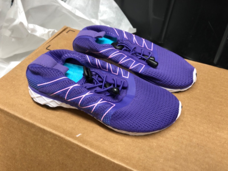 Photo 2 of EQUICK Kids Water Shoes Boys & Girls Kids Aqua Shoes Swim Shoes Athletic Sneakers Lightweight Sport Shoes (Toddler/Little Kid/Big Kid) 13 Little Kid C.purple