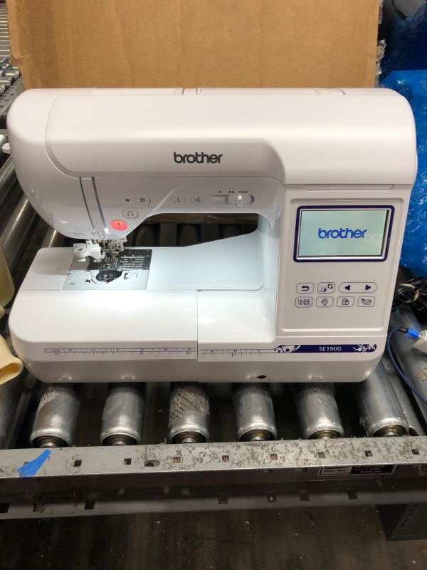 Photo 2 of Brother SE1900 Sewing and Embroidery Machine, 138 Designs, 240 Built-in Stitches, Computerized, 5" x 7" Hoop Area, 3.2" LCD Touchscreen Display